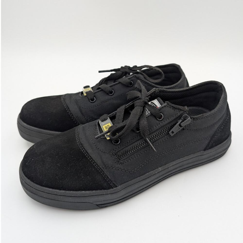 Avenger Blade Zip 3 Eye Men's Lace-Up Wide Work Shoes Black Size US8 EU41.5